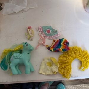 Hasbro 1985 My Little Pony G1 Beauty Brush’n Grow Braided Beauty Pegasus vintage